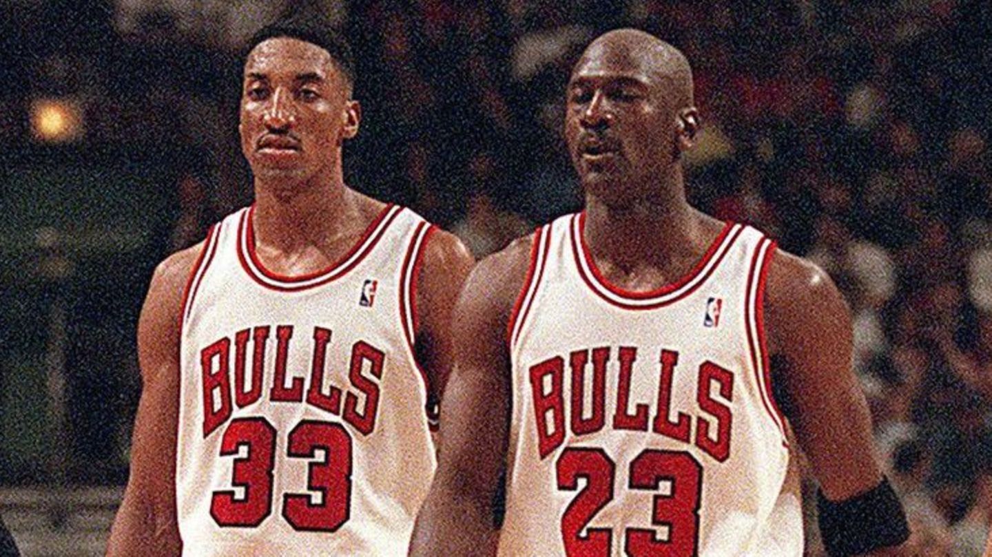 Scottie Pippen und Michael Jordan