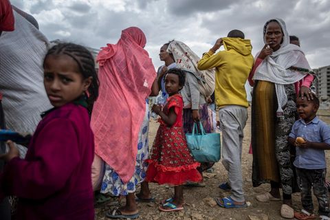 Flüchtlinge in einem Lager in Mekele, der Hauptstadt der Provinz Tigray im Norden Äthiopiens. Das Bild entstand im Mai dieses Jahres