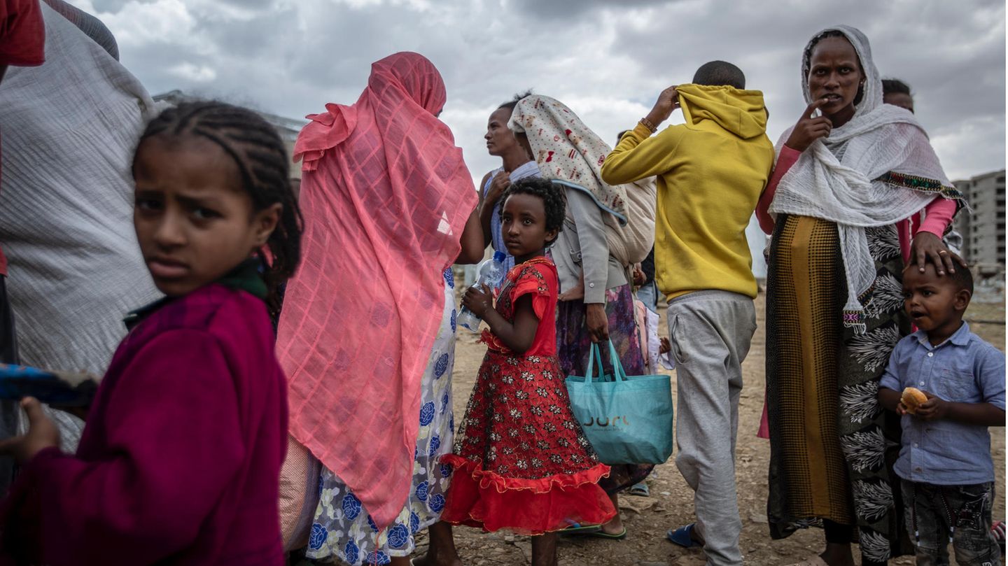 Flüchtlinge in einem Lager in Mekele, der Hauptstadt der Provinz Tigray im Norden Äthiopiens. Das Bild entstand im Mai dieses Jahres
