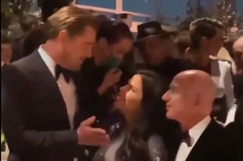 Leonardo DiCaprio, Amazon-Gründer Jeff Bezos und dessen Lebensgefährtin Lauren Sanchez