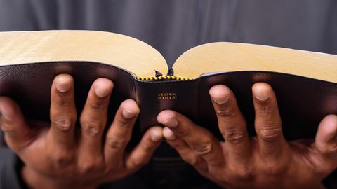 Pfarrer mit Bibel