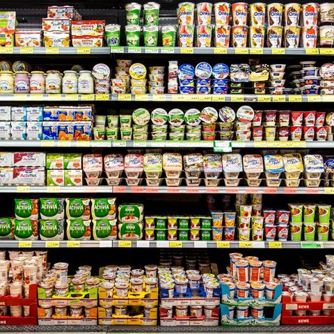 Markenprodukte im Supermarkt