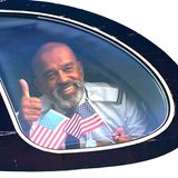 Winken aus dem Cockpitfenster