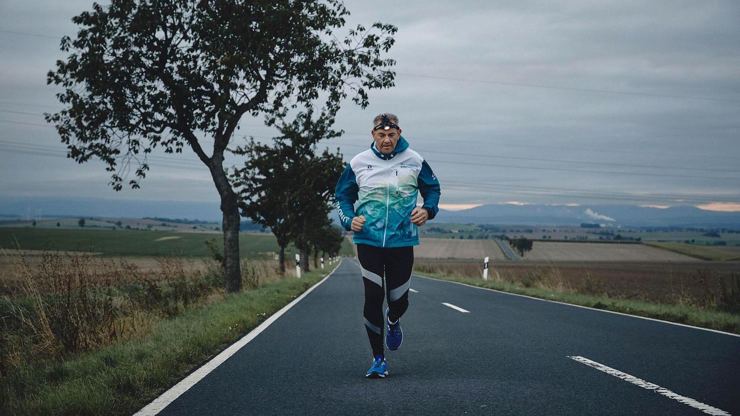 Torsten Orth bei seinem morgendlichen Lauf