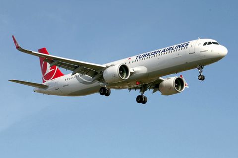 Ein Airbus A321neo von Turkish Airlines, wie er auch auf der Strecke von Istanbul nach Minsk zum Einsatz kommt.