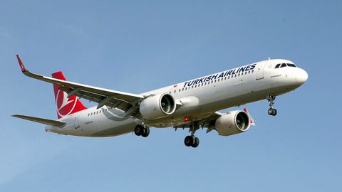 Ein Airbus A321neo von Turkish Airlines, wie er auch auf der Strecke von Istanbul nach Minsk zum Einsatz kommt.