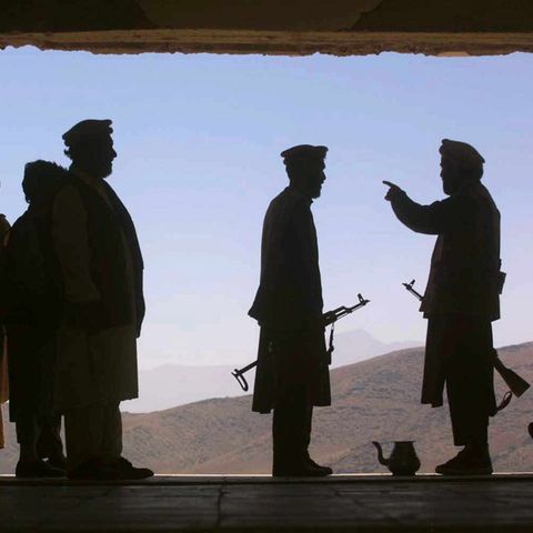 Soldaten der Nordallianz nördlich von Kabul