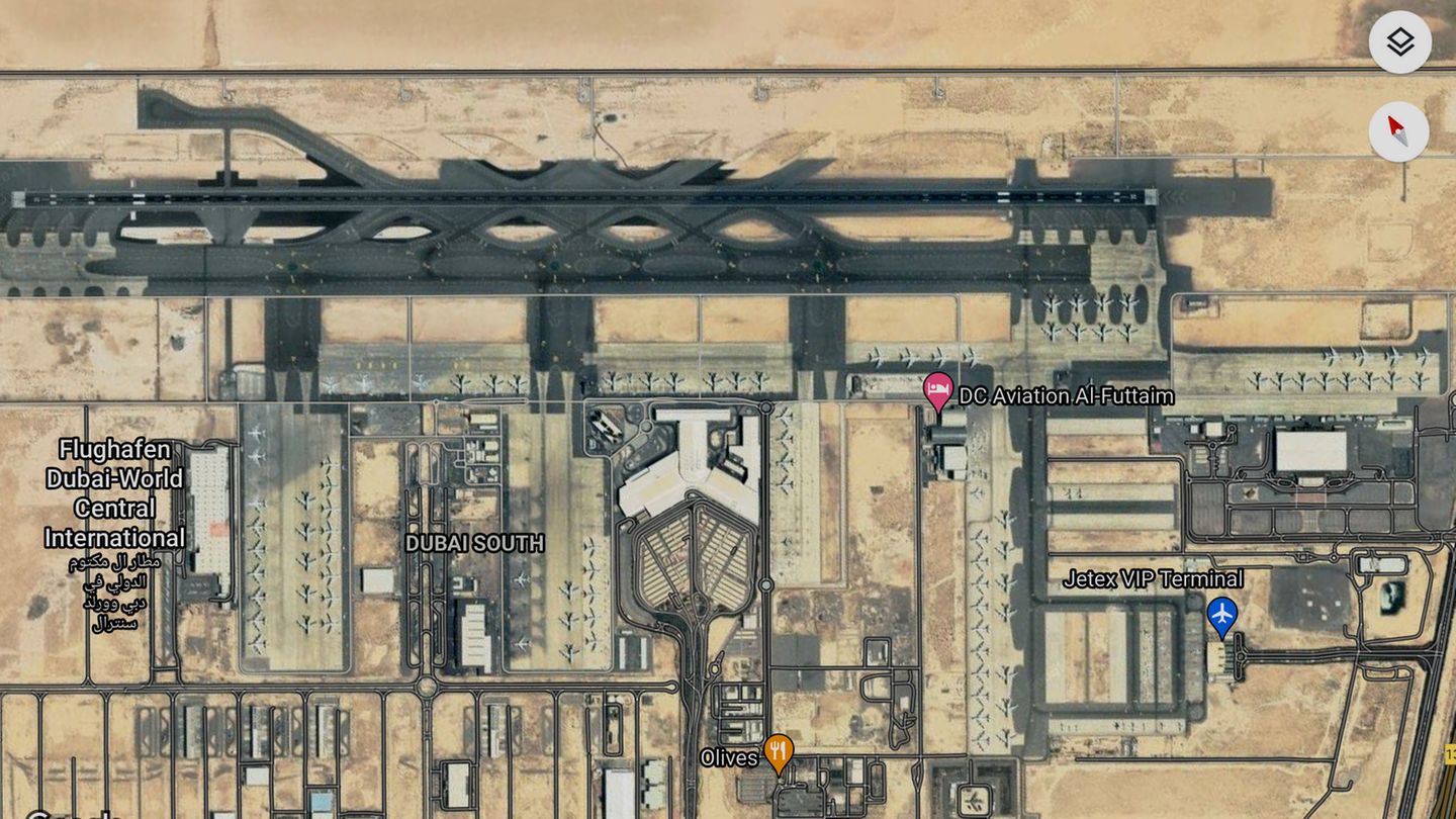 Satellitenbild von Dubai-World Central International