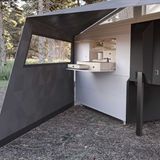 Die Küche kann auch von außen bedient werden