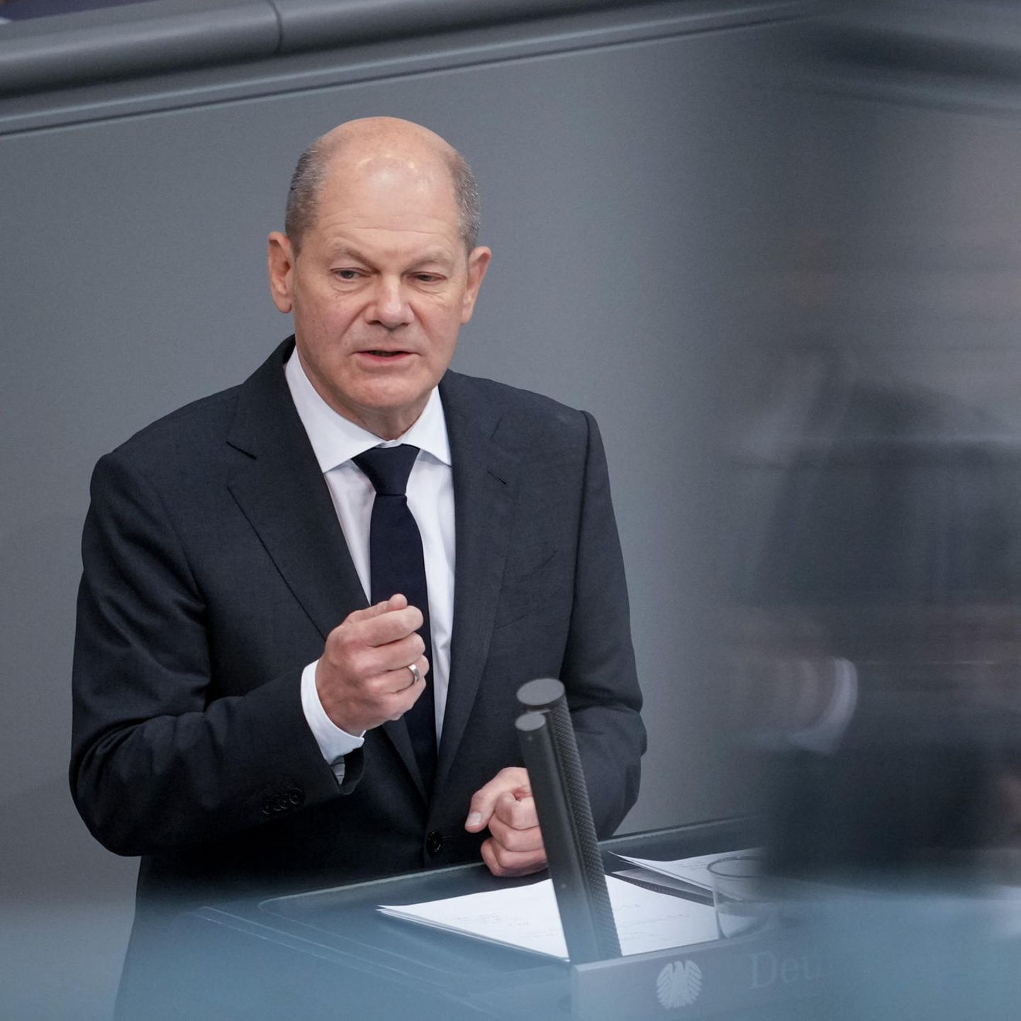 bundestag so lief olaf scholz erste rede als quasi kanzler stern de