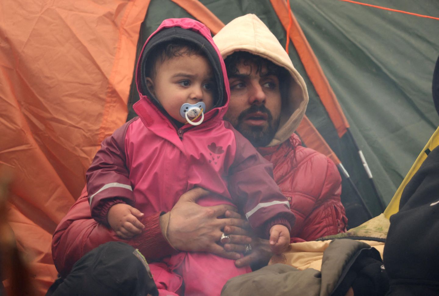 Viele Familien mit kleinen Kindern und Säuglingen sind unter den den Geflüchteten.