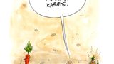 Für seine Zeichnung "Das M-Wort" "Das M-Wort " wurde Olaf Schwarzbach beim Deutschen Karikaturenpreis 2021 mit dem "Geflügelten Bleistift in Gold" ausgezeichnet.