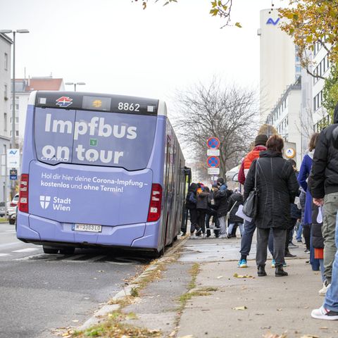 Ein Impfbuss