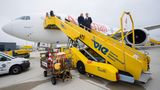 Impfzentrum an Bord einer Boeing 777 von Austrian Airlines