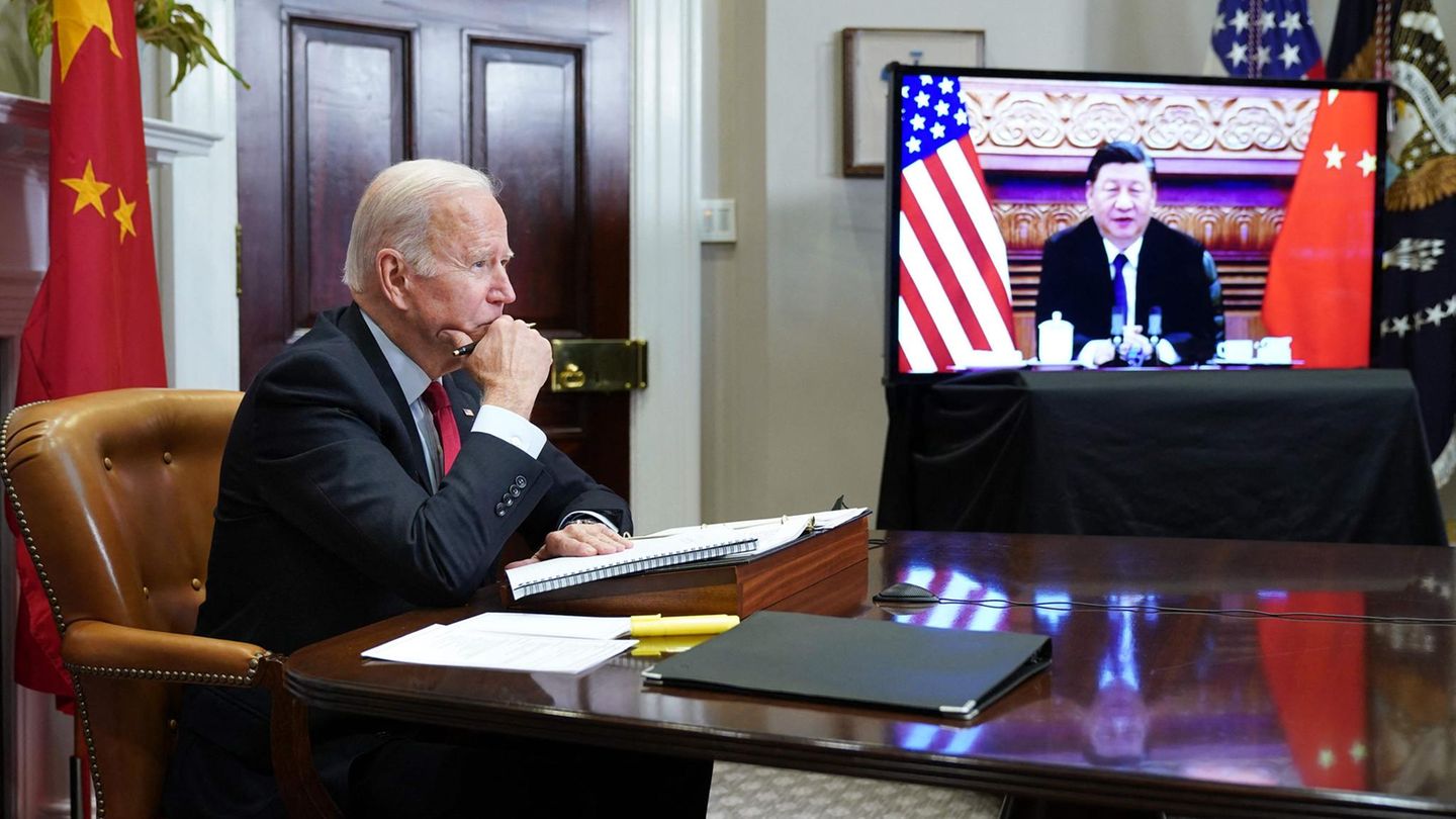 Rund dreieinhalb Stunden dauerte die Videoschalte zwischen US-Präsident Joe Biden und Chinas Staatschef Xi Jinping