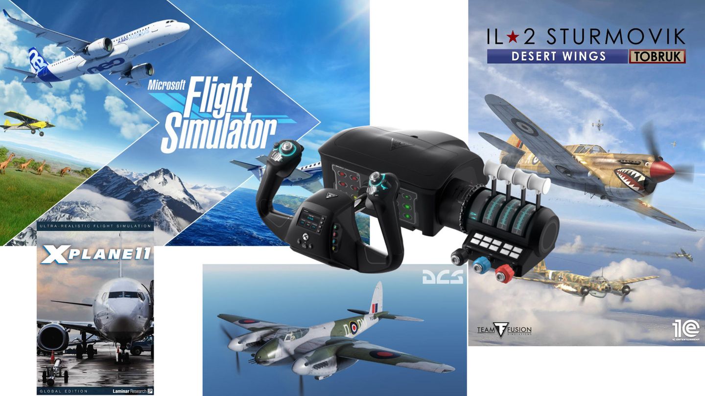TurtleBeach VelocityOne Flight  Selten gab es bessere Zeiten für virtuelle Piloten. Gleich fünf aktuelle Simulationen erlauben das Steuern von Fluggeräten aus 100 Jahren Luftfahrtgeschichte, vom Fokker Dreidecker in "Rise oft Flight"  über den Bristol Beaufighter in Il2 "Desert Wings" bis hin zur Boeing 747 im neuen "Flightsimulator 2020" von Microsoft. Der Reiz an diesen Simulationen: Die Maschinen sind detailgenau nachgebildet, der "Spieler" muss sich einarbeiten, wie die Maschine und all ihre Instrumente zu bedienen sind. Propelleranstellwinkel, Treibstoffgemisch, Luft- und Ölkühler, elektrische Bordsysteme, Navigationssysteme. Wer sich so intensiv mit der Fliegereibeschäftigt, der will anschließend nicht den Flieger mit der Maus steuern. Für Fans des Genres hat TurtleBeach pünktlich zu Weihnachten den "VelocityOne Flight" für Windows-PC und die X-Box herausgebracht. Das Steuerhorn ist typisch für zivile Flugzeuge wie der Cessna 172, aber auch für größere mehrmotorige Kampfflugzeuge. Ein Traum für Simulationspiloten ist die Schubhebeleinheit mit vier Schubhebeln, ideal für die Simulation großer Airliner mit ihren vier Triebwerken. Die Köpfe der Hebel lassen sich austauschen, so das bei einer zweimotorigen Maschine, die beiden freien Hebel für zum Beispiel Kühler und Gemisch verwendet werden können. Clever: Die Hebel haben unterschiedliche Formen. Wer also mit VR-Brille unterwegs ist, kann den richtigen Hebel erfühlen. Zwölf frei belegbare Knöpfe und das programmierbare Display runden den VelocityOne ab. Wer alles sinnvoll belegt, dürfte die Tastatur kaum mehr benötigen. Der Spaß hat allerdings einen Preis: Mit rund 370 Euro ist der VelocityOne Flight ein ziemliches großes Weihnachtsgeschenk. Einen Testbericht gibt es hier.