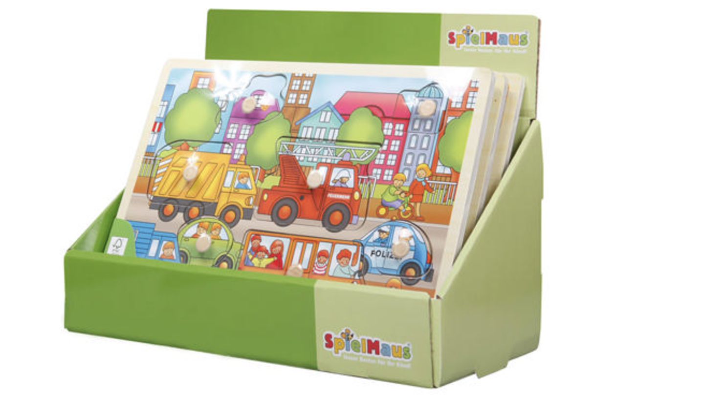 Rückrufe und Produktwarnungen: Schimmelbefall: Holz-Einlegepuzzle für Kinder muss zurückgerufen werden