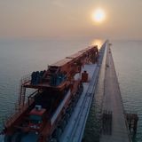 Die Maschine eignet sich ideal, wenn weite Strecken aufgeständert werden.