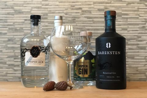 Gin zum Verschenken: Stillleben mit Lieblings-Gin