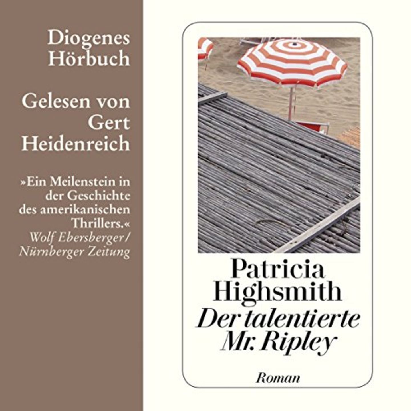 Schluss mit Gutmensch: Patricia Highsmith: Der talentierte Mr. Ripley 60 Jahre alt und noch genauso bitterböse wie am ersten Tag: Patricia Highsmith schuf 1955 mit Tom Ripley einen der hinreißendsten Bösewichte aller Zeiten: Intelligent, ehrgeizig und völlig unbelastet von jeder Moral. "Der talentierte Mr. Ripley" ist ein raffiniertes Verwirrspiel mit ungewöhnlichem Perspektivwechsel, bei dem der Hörer sich plötzlich dabei ertappt, den Mörder sympathisch zu finden. Patricia Highsmith: Der talentierte Mr. Ripley 60 Jahre alt und noch genauso bitterböse wie am ersten Tag: Patricia Highsmith schuf 1955 mit Tom Ripley einen der hinreißendsten Bösewichte aller Zeiten: Intelligent, ehrgeizig und völlig unbelastet von jeder Moral. "Der talentierte Mr. Ripley" ist ein raffiniertes Verwirrspiel mit ungewöhnlichem Perspektivwechsel, bei dem der Hörer sich plötzlich dabei ertappt, den Mörder sympathisch zu finden.