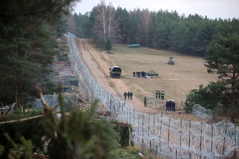 Belarus: Ein verlassenes Migranten-Lager an der weißrussisch-polnischen Grenze in der Region Grodno