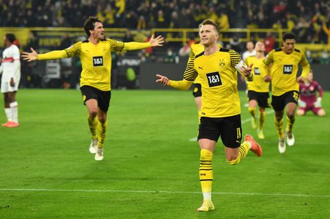Gut gekontert: BVB-Angreifer Marco Reus freut sich über seinen Siegtreffer gegen Stuttgart