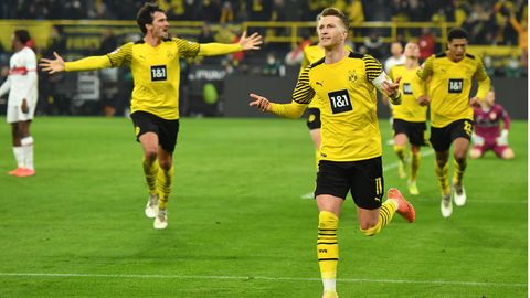 Gut gekontert: BVB-Angreifer Marco Reus freut sich über seinen Siegtreffer gegen Stuttgart