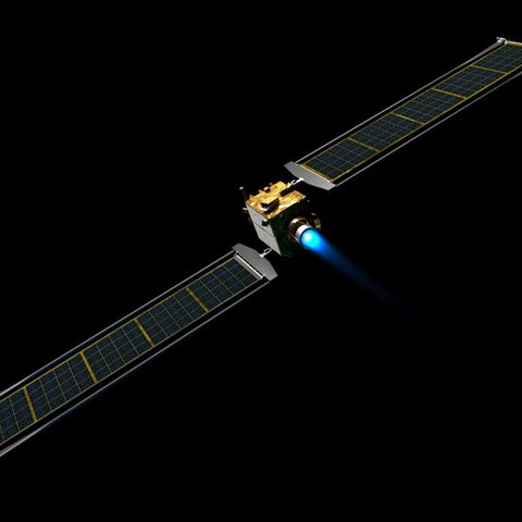 Eine undatierte grafische Darstellung zeigt die Nasa-Sonde für die Mission «Dart» 