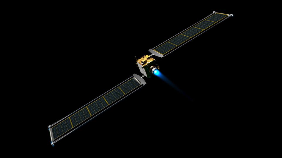 Eine undatierte grafische Darstellung zeigt die Nasa-Sonde für die Mission «Dart» 