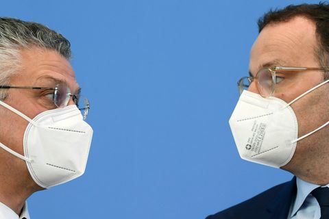 Lothar Wieler und Jens Spahn
