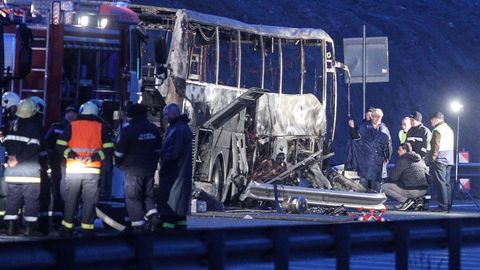 46 Menschen sterben bei einem Busunfall in Bulgarien