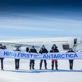 A340 landet in Antarktis