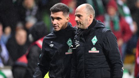 Danijel Zenkovic (l.), Interimstrainer von Werder Bremen, und der nächste Übergangs-Coach Christian Brand