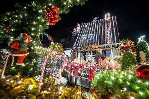 Lichterzauber: Das sind die schönsten und buntesten Weihnachtshäuser Deutschlands