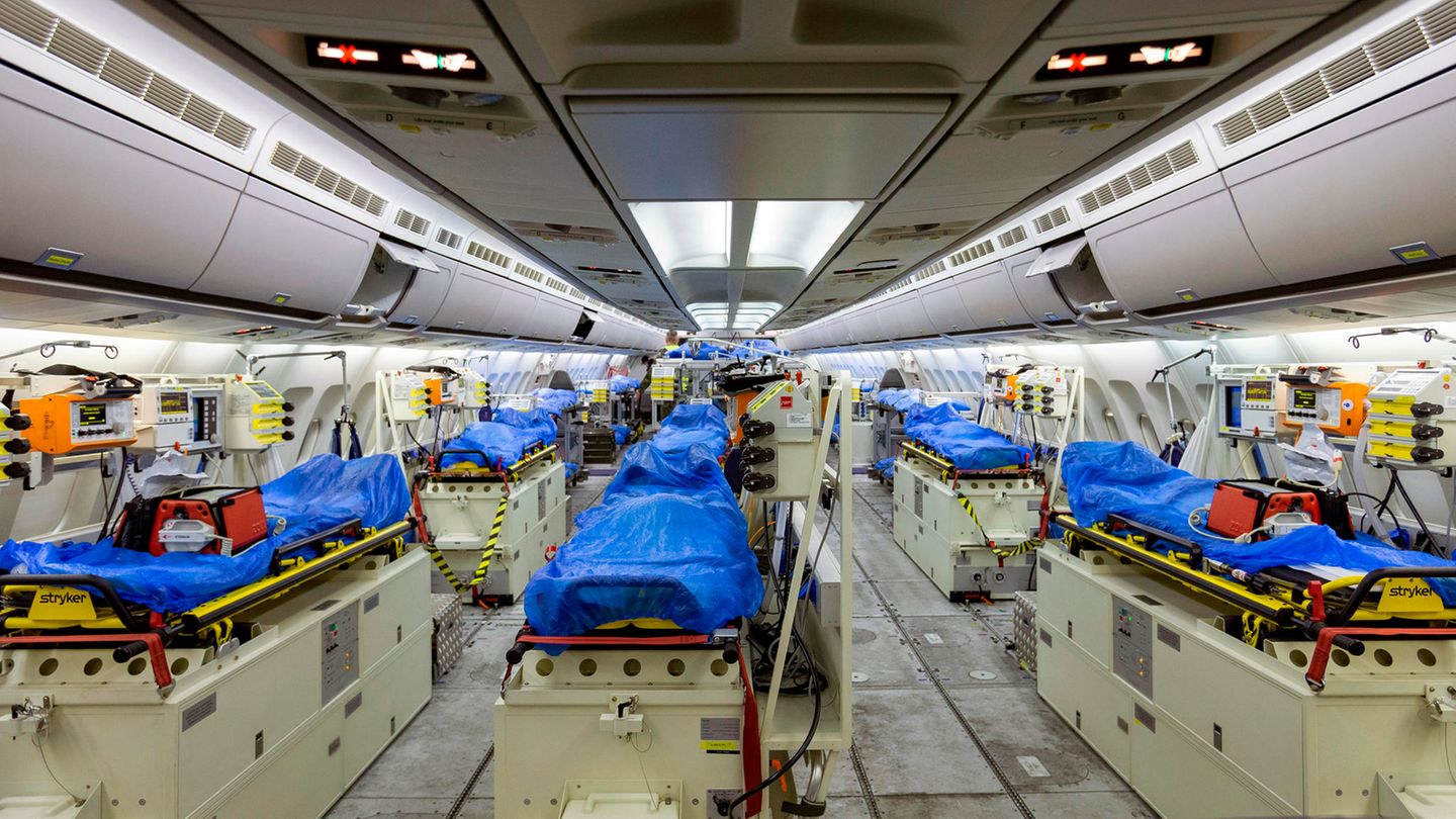 Das Innere des Airbus A-310 MedEvac