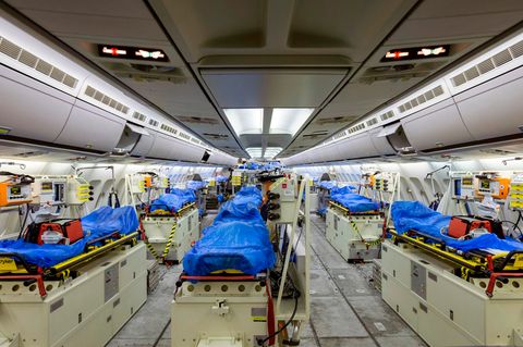 Das Innere des Airbus A-310 MedEvac