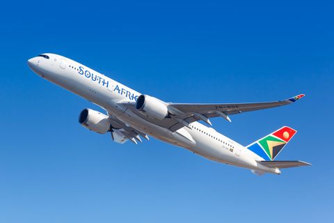 Ein Airbus A350-900 Flugzeug der South African Airways