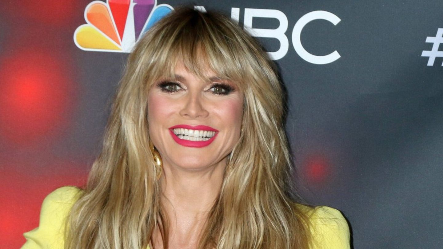 Heidi Klum feiert mit.