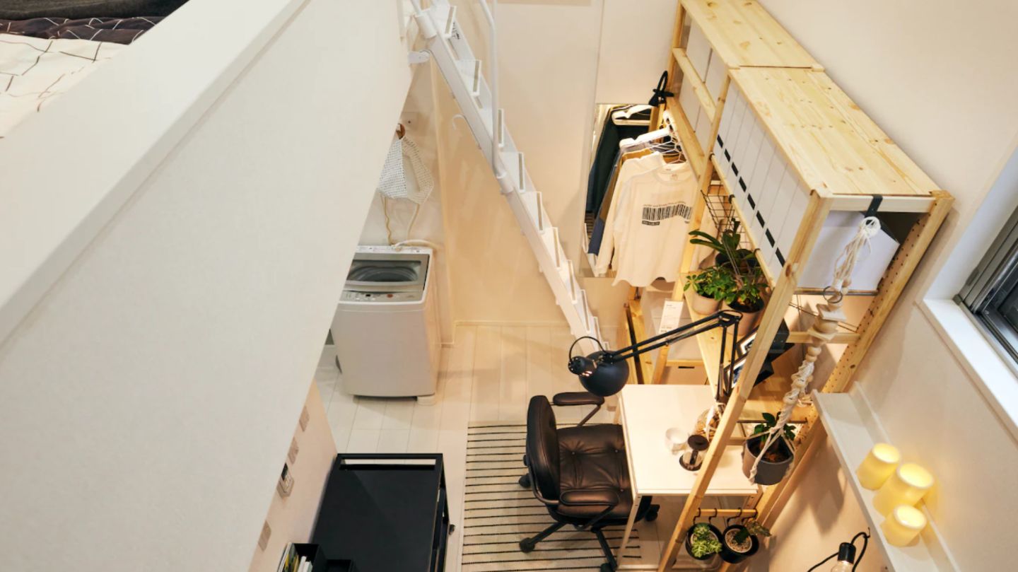 Es ist sogar Platz für eine Waschmaschine.