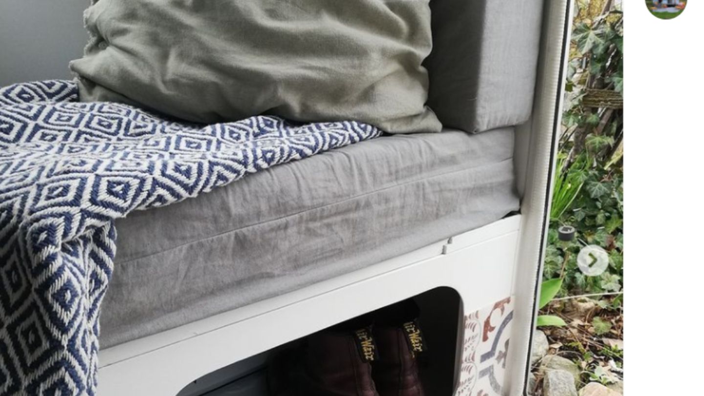 Clevere Details, wie die Schubox, hat sich Olson im Internet abgeguckt.