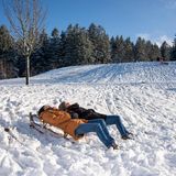 Erster Schnee - Luise und Helene