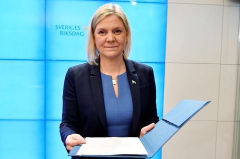 Magdalena Andersson ist die erste Ministerpräsidentin der Geschichte Schwedens