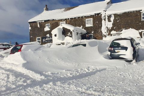 Der Ort der unfreiwilligen Drei-Tage-Party in dem englischen Mittelgebirge Pennines
