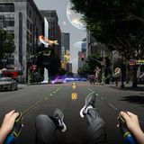 Die Grafik des neuen Head-up-Displays fügt sich nahtlos in die Umgebung ein