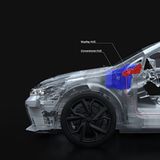 Das WayRay Head-up-Display ist deutlich kompakter als konventionelle Lösungen