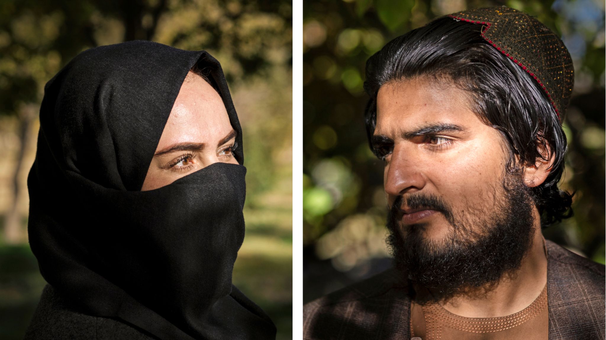 Hamida Nuri und Aziz ur-Rahman Hussaini