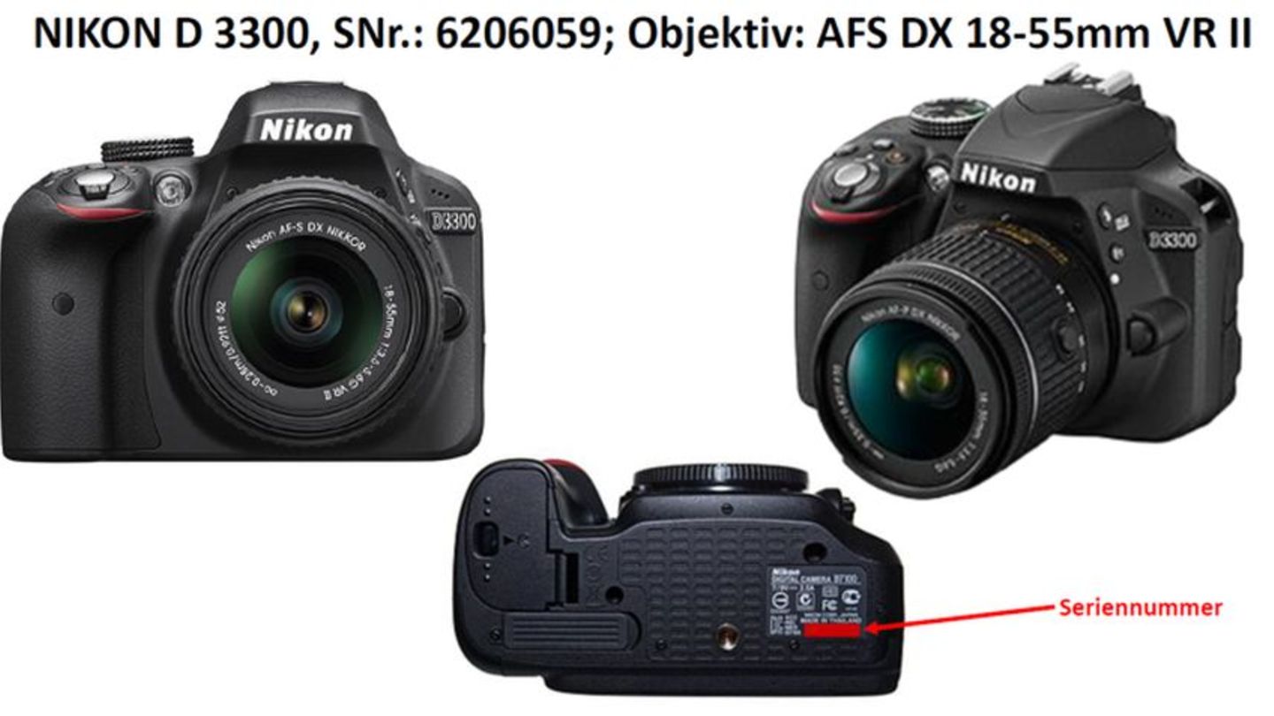 Ein solches Modell der Marke Nikon D3300 benutzte der Unbekannte bei einigen der Missbrauchsaufnahmen 
