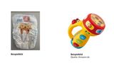 Das Foto zeigt eine Windel der DM-Eigenmarke Babylove mit Tigermotiv und eine Taschenlampe der Marke Vteck