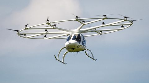 Auch Flugdrohnen des deutschen Unternehmens "Volocopter" werden derzeit in Paris getestet