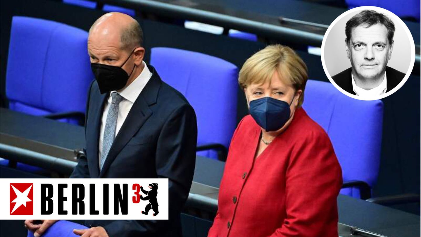 Olaf Scholz und Angela Merkel